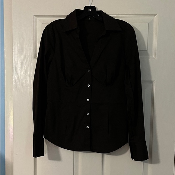 Express Design Studio Dark Chocolate Blouse - Picture 1 of 11
